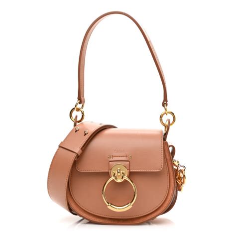 chloe tess muted brown|CHLOE Calfskin Small Tess Bag Muted Brown .